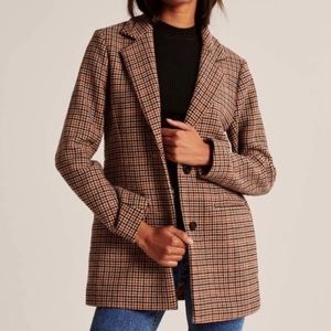 abercrombie wool blend blazer coat
